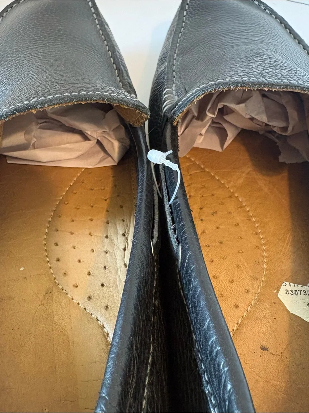14th & Union Black Pebbled Leather Slip-On Driving Loafers Excellent Condition